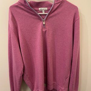 Peter Millar Magenta Men’s Pullover Quarter-Zip Size L